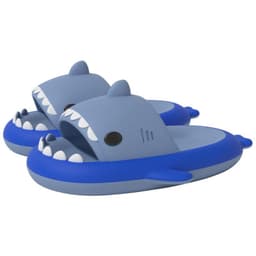 image-Cross-border cow shark sandals and slippers for men at home