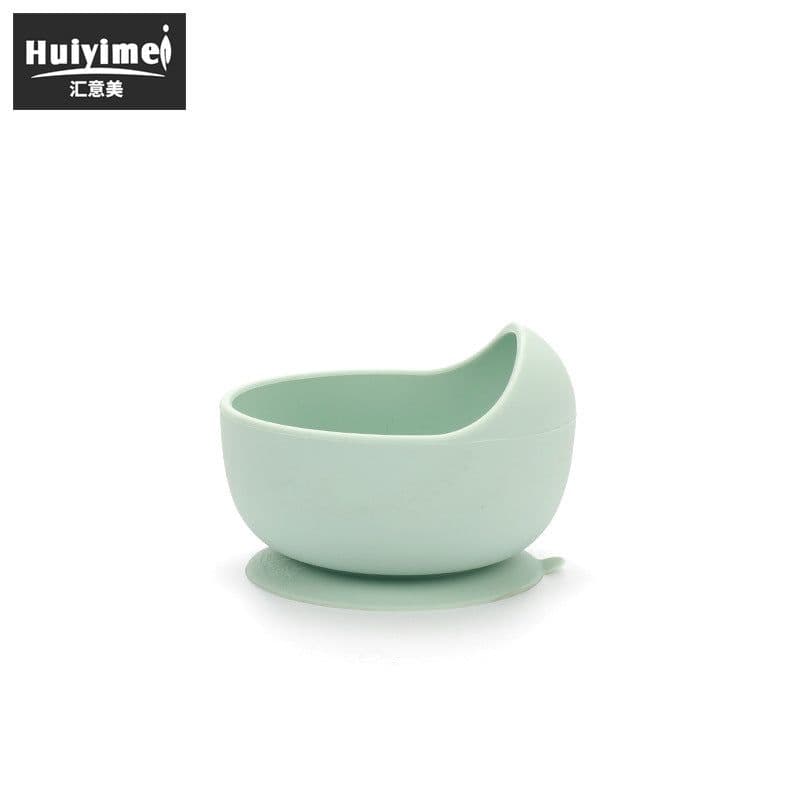 image-Leida Silicone Baby Bowl Set - Purple Anti-Fall Spoon Included