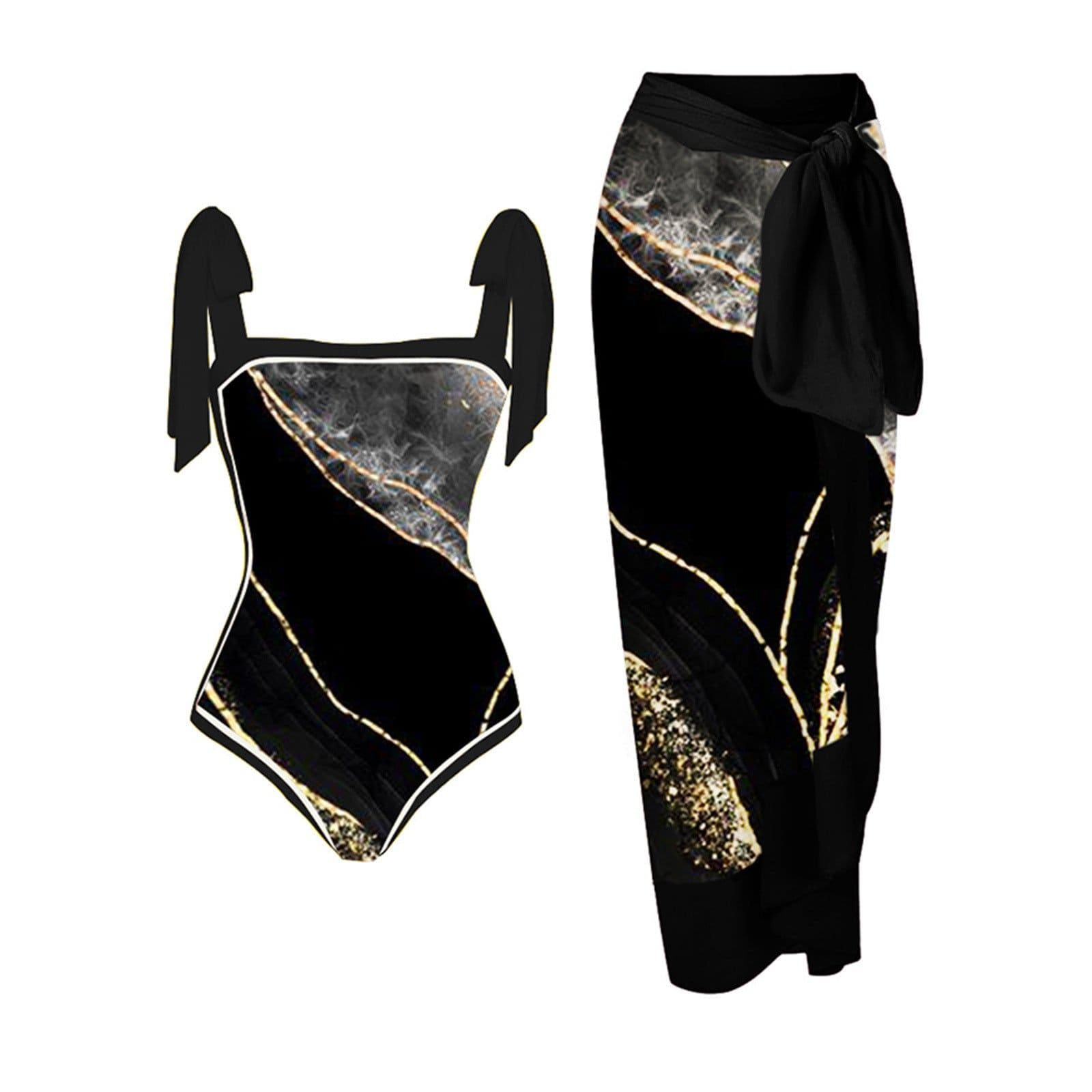 image-Women's One-Piece Swimsuit - Leopard Print XXXL