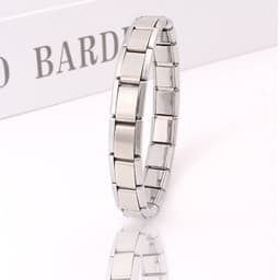 image-Stainless Steel Bracelet - Silver Detachable Unisex