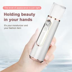 image-Handheld Cold Spray Facial Humidifier USB Rechargeable