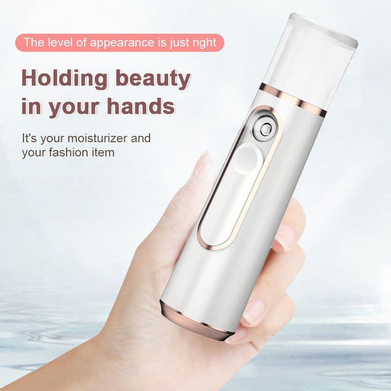 image-Handheld Cold Spray Facial Humidifier USB Rechargeable