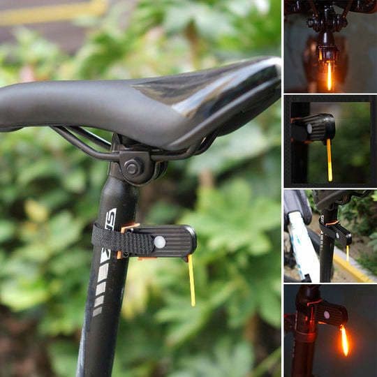 image-2024 New Bicycle Flowing Tail Light Pilot Light Mountain Bike Bicycle Dead Fly Cycling Personalized Flowing Light