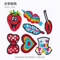 image-Douyin Rabbit Year Puzzle Sticker - DIY Crystal Diamond Fridge Decal - Cartoon Style