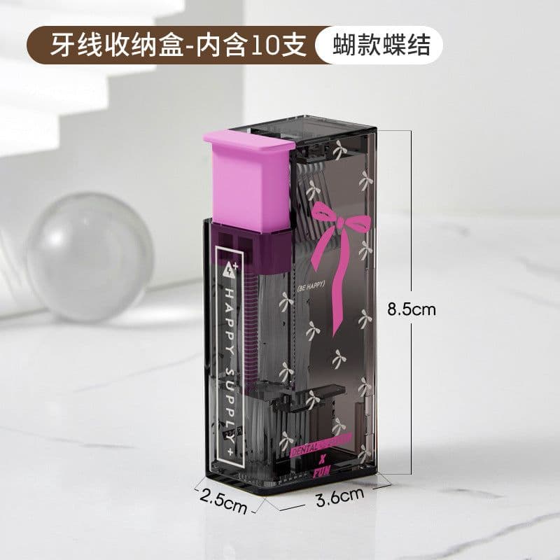 image-Portable Dental Floss Box - Pop-Up 10 Pack