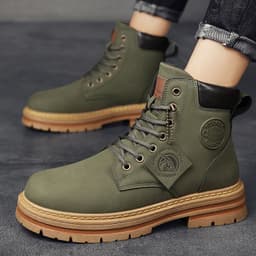 image-Rhubarb Boots - Yellow Men's Martin Boots