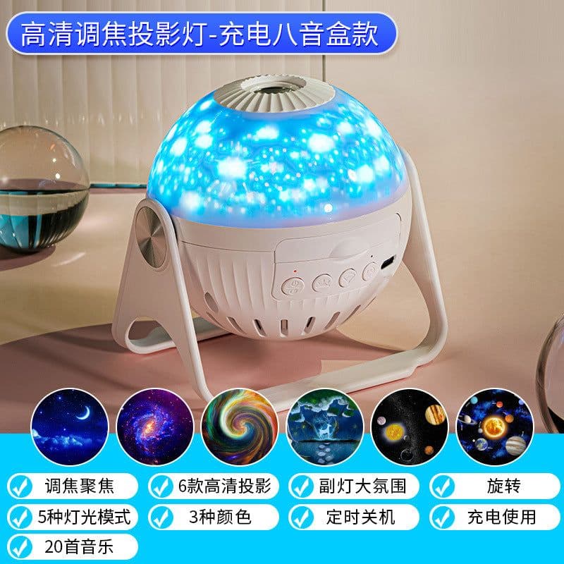 image-Creative Galaxy Projector Lamp - Romantic Starry Sky