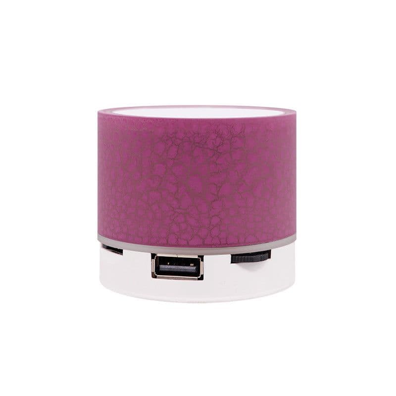 image-Mini Bluetooth Speaker - Portable LED Wireless Subwoofer Gift - Yellow 58*53mm