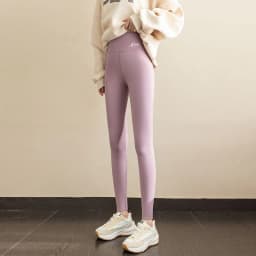 image-Women's Fleece Leggings - Dark Coffee Cropped XL