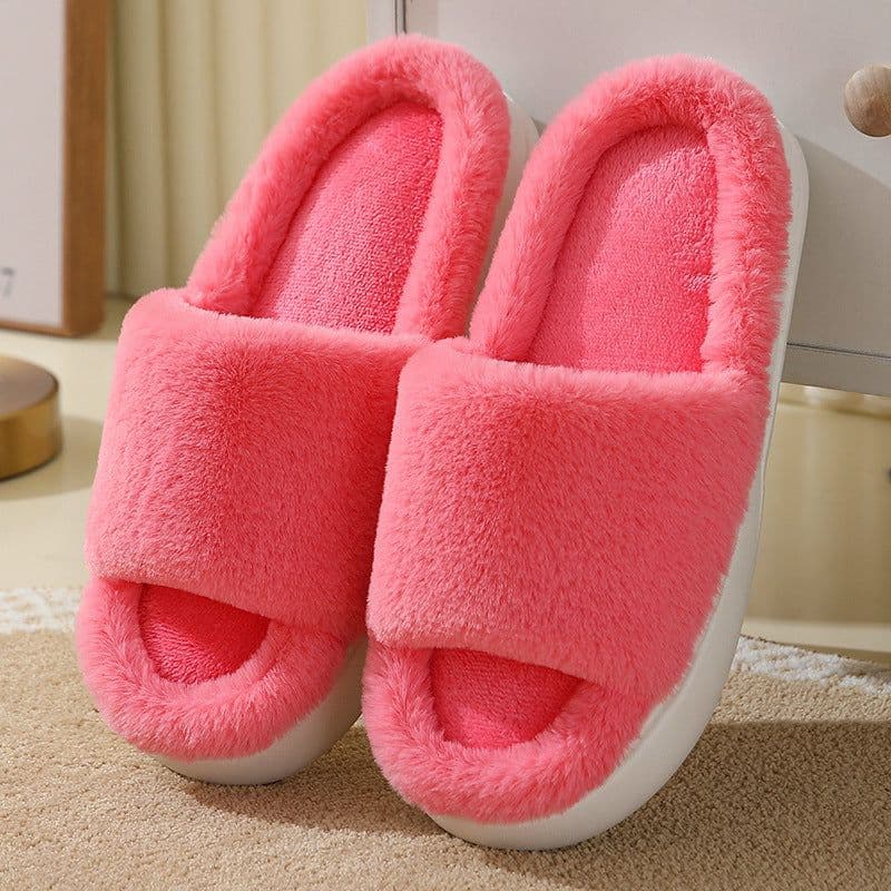 image-Women's Winter Slippers 2023 Cozy Indoor Warm Anti-slip Couples Slippers