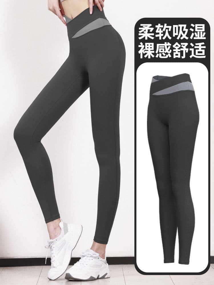 image-Summer new one-piece fixed chest pad sports top yoga pants suit fitness short-sleeved beauty back two-piece set for women