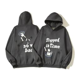 image-Chen Yun Cotton Hoodie Sweater - XXL, Round Neck, Graffiti Letters, Loose Style