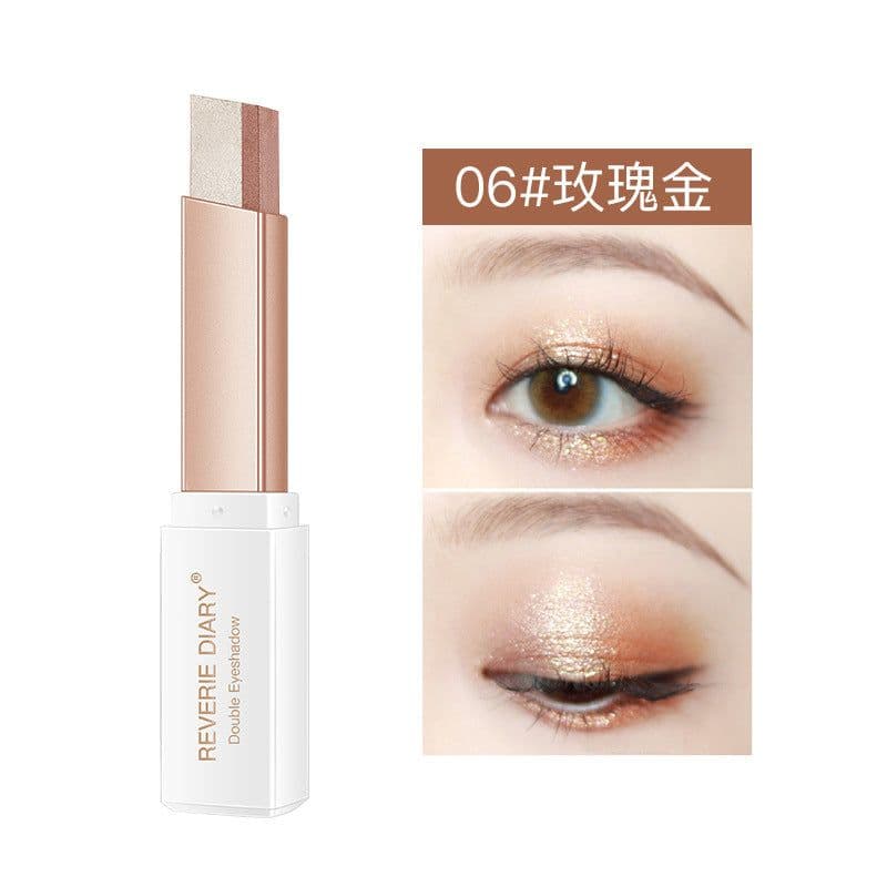 image-Eyeshadow Stick - Rose Gold Two-Color Gradient