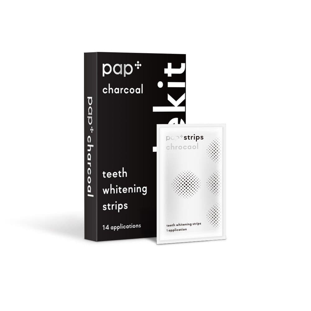 image-Bamboo Charcoal Mint Teeth Whitening Strips - Activated Charcoal