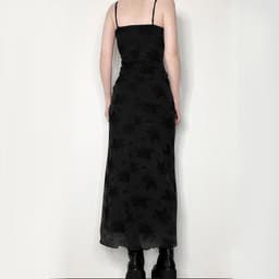image-Cold and dirty dirty wind suspender dress female 2022 summer European and American dark printing new mid-length skirt one piece on behalf of