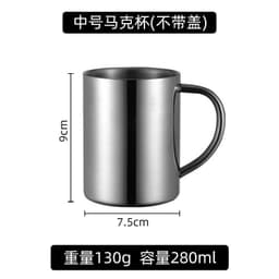image-304 stainless steel mug household thermos cup office cup with lid water cup kindergarten school student cup