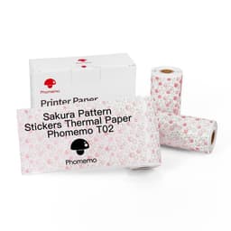 image-Phomemo 50mm Thermal Paper Stickers - 3 Rolls
