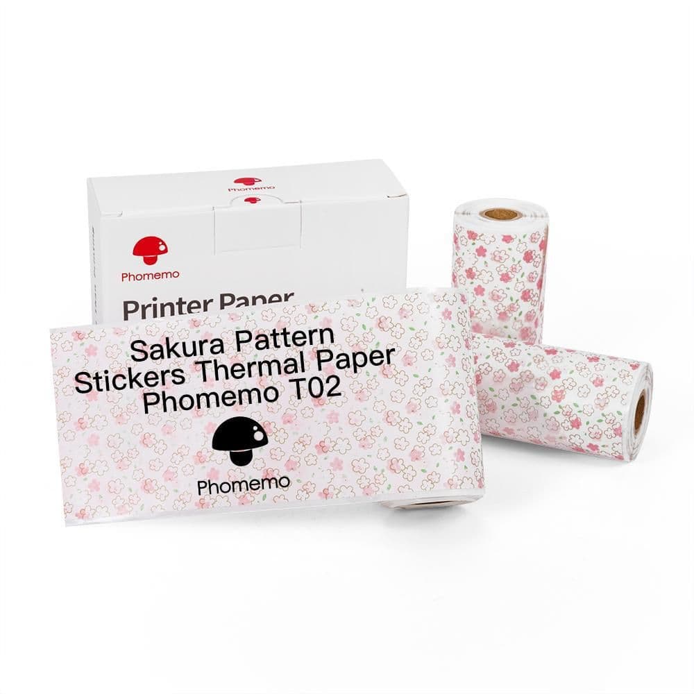 image-Phomemo 50mm Thermal Paper Stickers - 3 Rolls