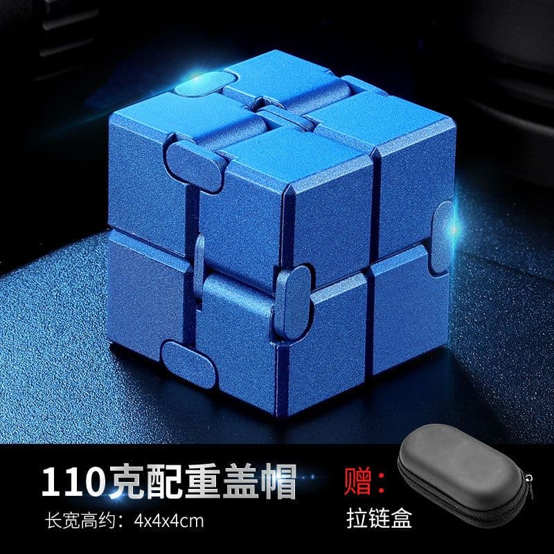 image-Yijie Metal Rubik's Cube - 155g Alloy Flip Toy, Golden Cap, Multi-Cap