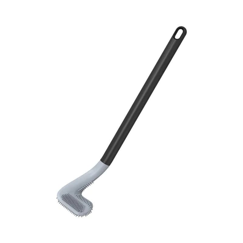image-Qingqiu Green Toilet Brush Set Wall Hanging Long Handle No Dead Corner Cleaning