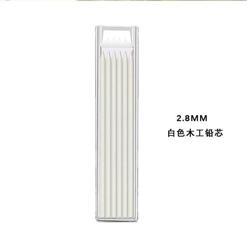 image-Professional 2.8MM Metal Woodworking Pencil - Quick-Drying 6-Color Refills