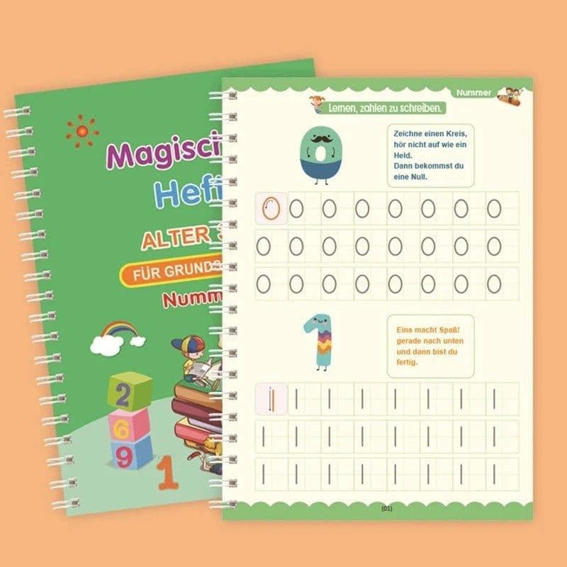 image-Fang Zhihui Arabic Copybook Set - 4 Books + Pen Holder - Multi-Language
