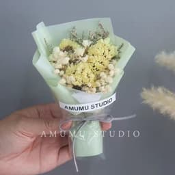 image-Mini Dried Roses Bouquet - Valentine's DIY Decorations 5"