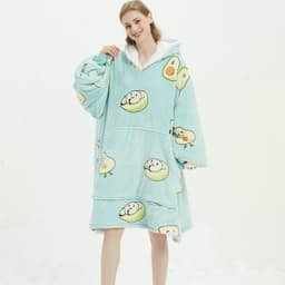 image-D&H Hooded Fleece Sweater - Avocado Large