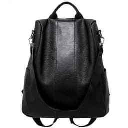 image-Women's Backpack - Black Large Capacity Anti-Theft