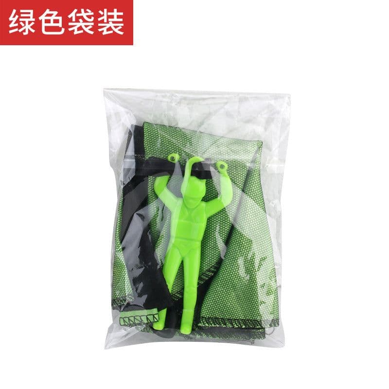 image-Kids Parachute Toy - White Plastic Jumping Soldier 45mm