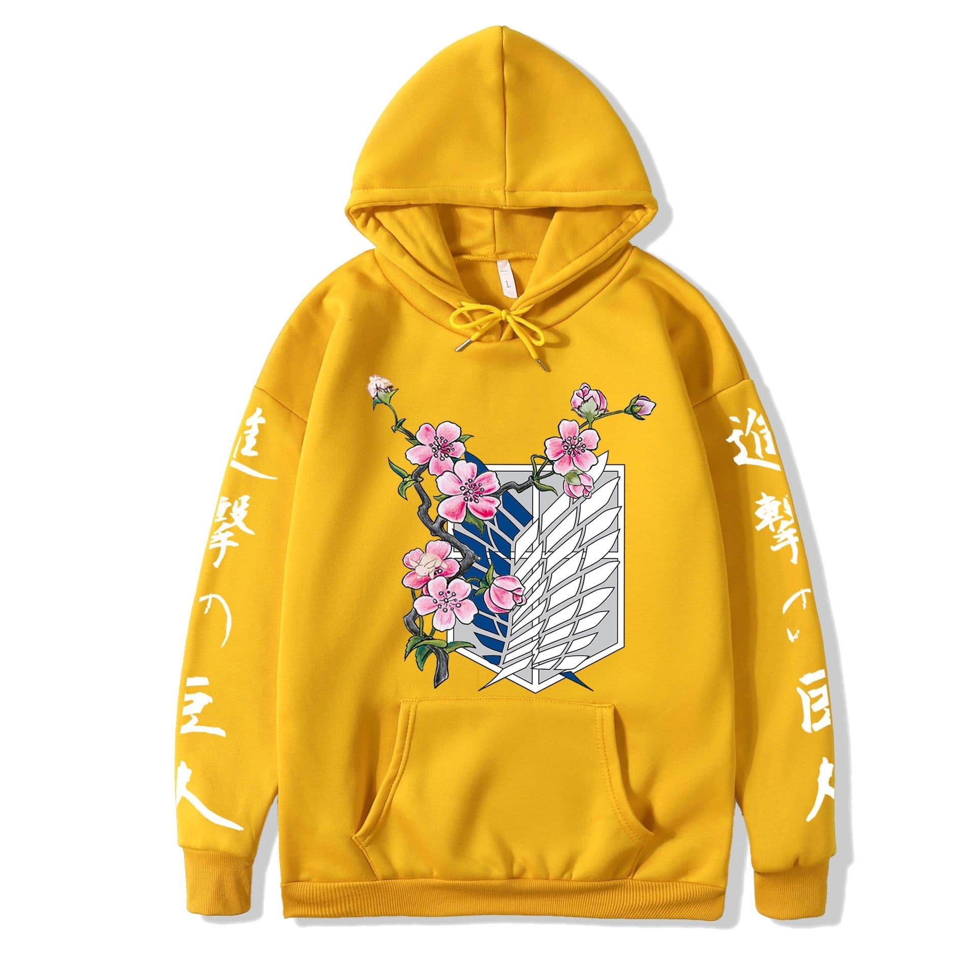 image-2021 couples wear autumn and winter new popular anime attack giant series illustration loose casual hooded sweater women