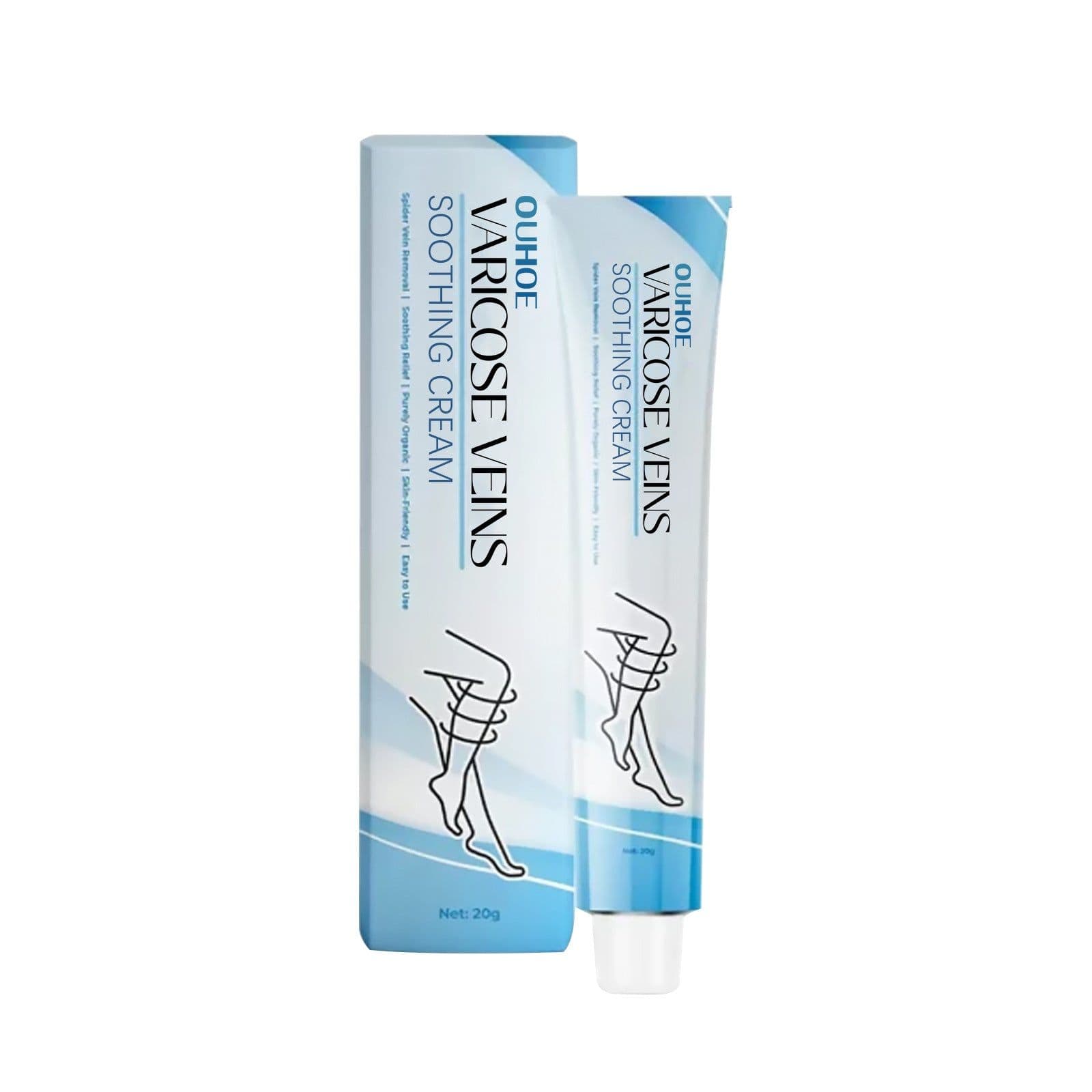 image-OUHOE vein repair cream relieve leg pain massage leg sore varicose pulse health care cream