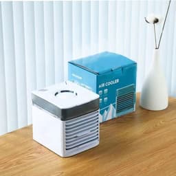 image-Cross-border mini office air conditioning fan second generation convenient home desktop cooling fan small spray usb air cooler