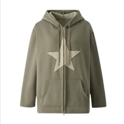 image-Women's Casual Sweater - Brown Plus Velvet Star
