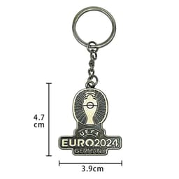 image-Football Team Logo Keychain - Zinc Alloy Metal
