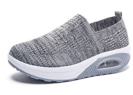 image-Women's Rocker Shoes - Dark Gray Size 42 Breathable Mesh