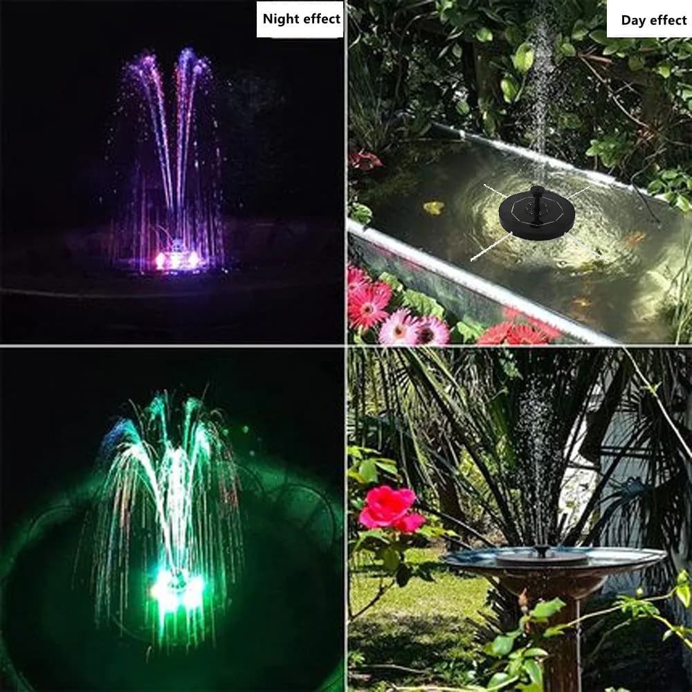 image-3.5W Solar Fountain - RGB Fish Pond Outdoor