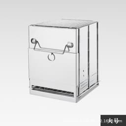 image-Outdoor Windproof Folding BBQ Stove Portable Stainless Steel