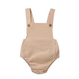 image-Infant Cotton Romper - Sleeveless Summer Unisex 9-12M