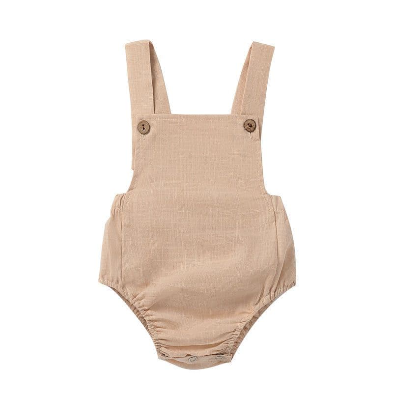 image-Infant Cotton Romper - Sleeveless Summer Unisex 9-12M