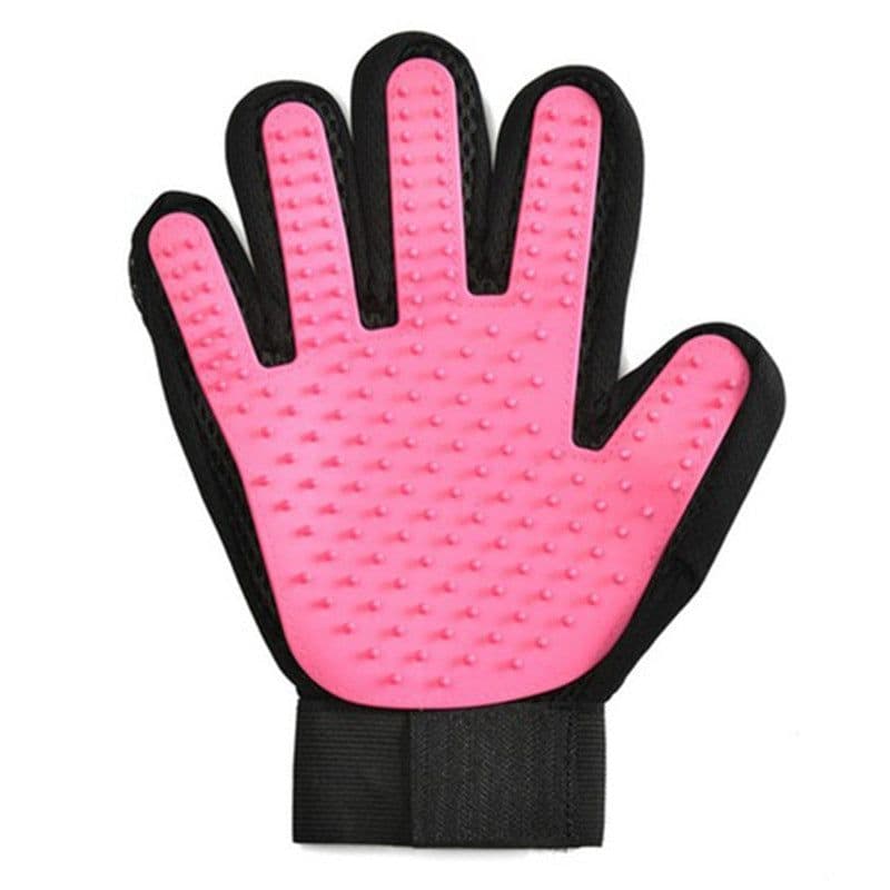 image-Silicone Pet Grooming Gloves - Hair Removal Brush
