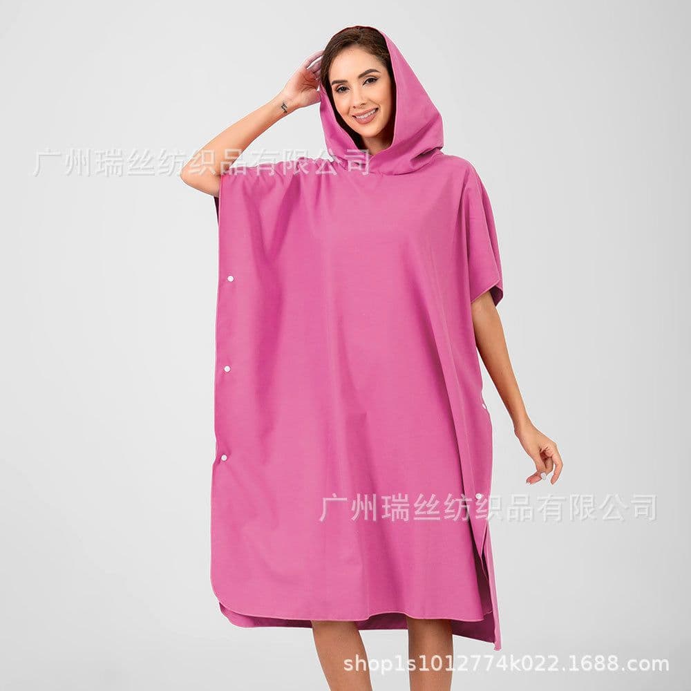image-Reese Microfiber Beach Changing Robe Pink