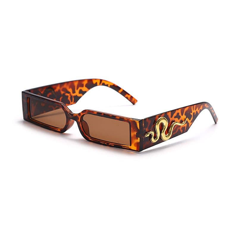 image-Diamond Snake Sunglasses - Retro Hip-Hop Square