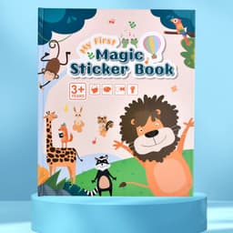 image-Children's Sticker Book - Quiet Paste Montessori