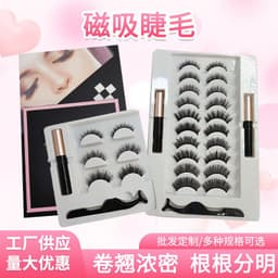 image-Glue-Free Magnetic False Eyelashes - Clip-On, Mama Style, European & American Design