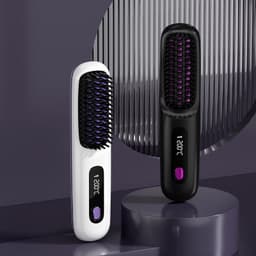 image-Xuandeli S7 Wireless Hair Straightener Comb - Ceramic LCD