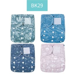image-Happyflute 4-Pack Washable Training Pants - Waterproof Diapers for Infants 1-3 Years Old