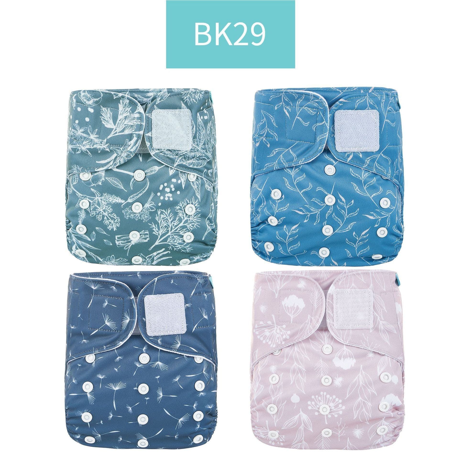 image-Happyflute 4-Pack Washable Training Pants - Waterproof Diapers for Infants 1-3 Years Old