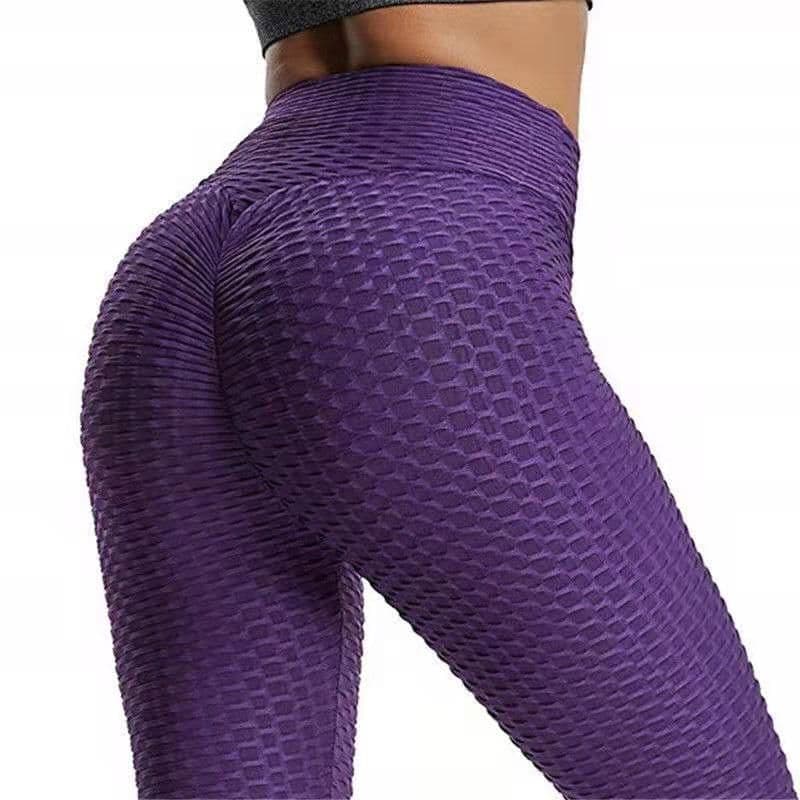 image-Yoga Leggings - Claret High Elasticity Slim Fit XXXL