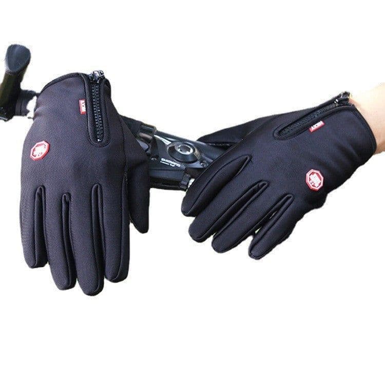 image-Cycling Gloves Full Finger Men Women Black M